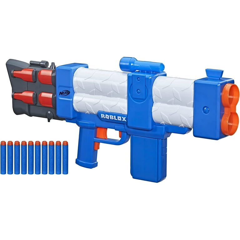 NERF Roblox Arsenal: Pulse Laser Motorized Dart Blaster, 10 Elite Darts,  10-Dart Clip, Code to Unlock in-Game Virtual Item 