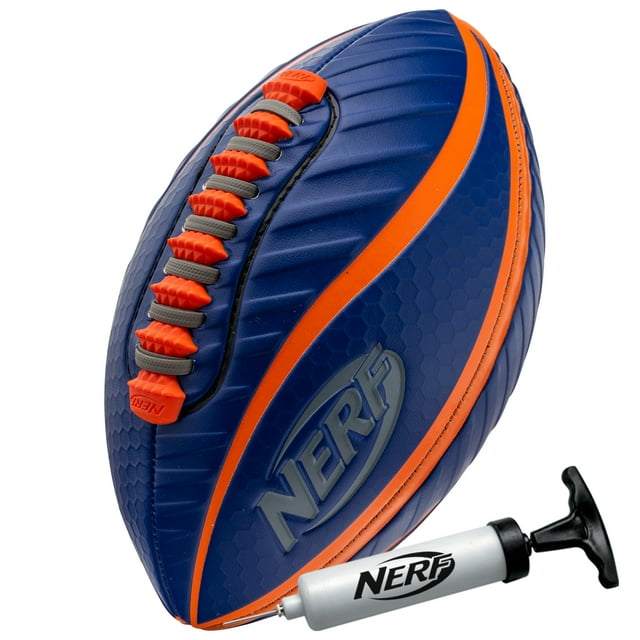 NERF Spiral Grip Mini Football Patented Spacelace for Ultimate