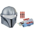 thumbnail image 1 of NERF Star Wars The Mandalorian Mask & Gauntlet, Star Wars NERF Blaster and Mask, 1 of 10