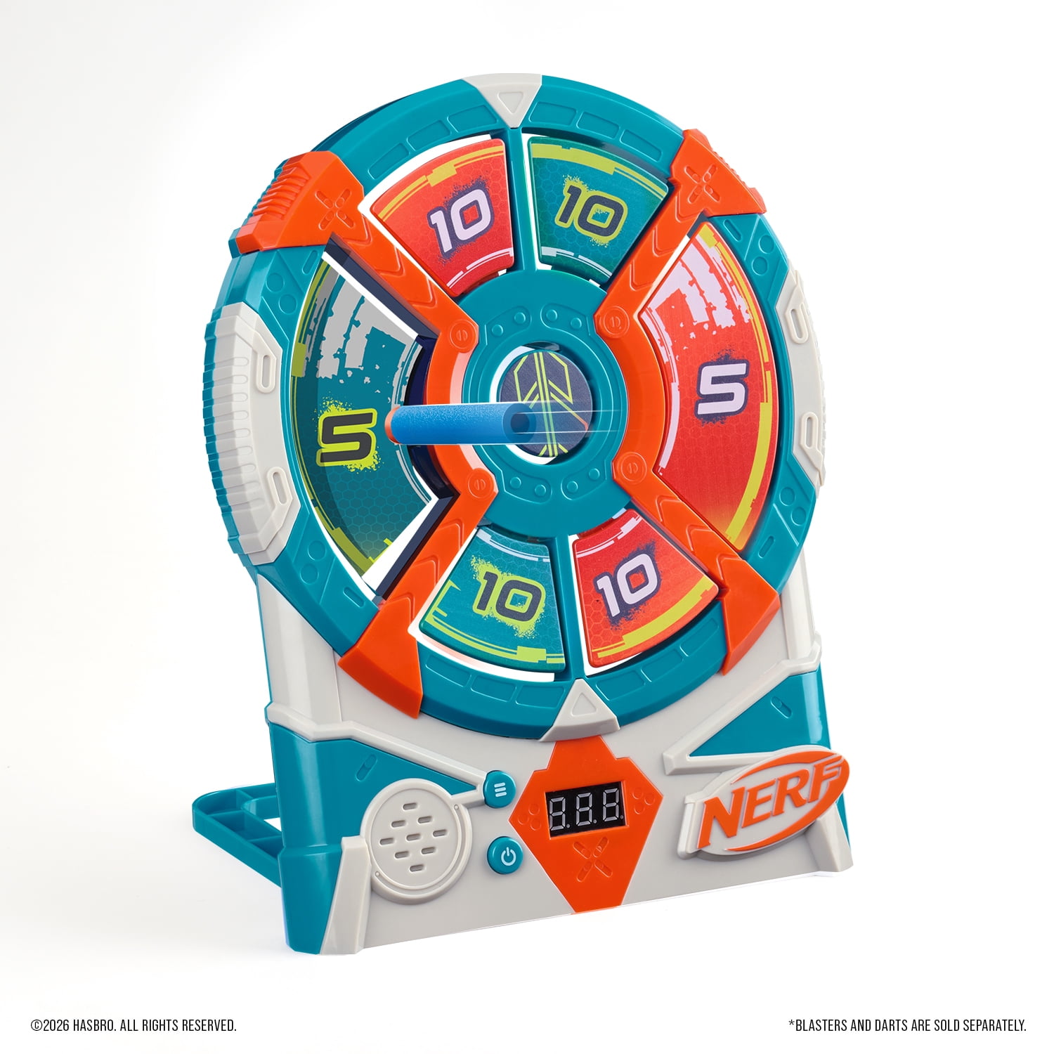 Nerf Elite Strike 'N Score Electronic Target with 4 modes for Foam Dart Blaster Play