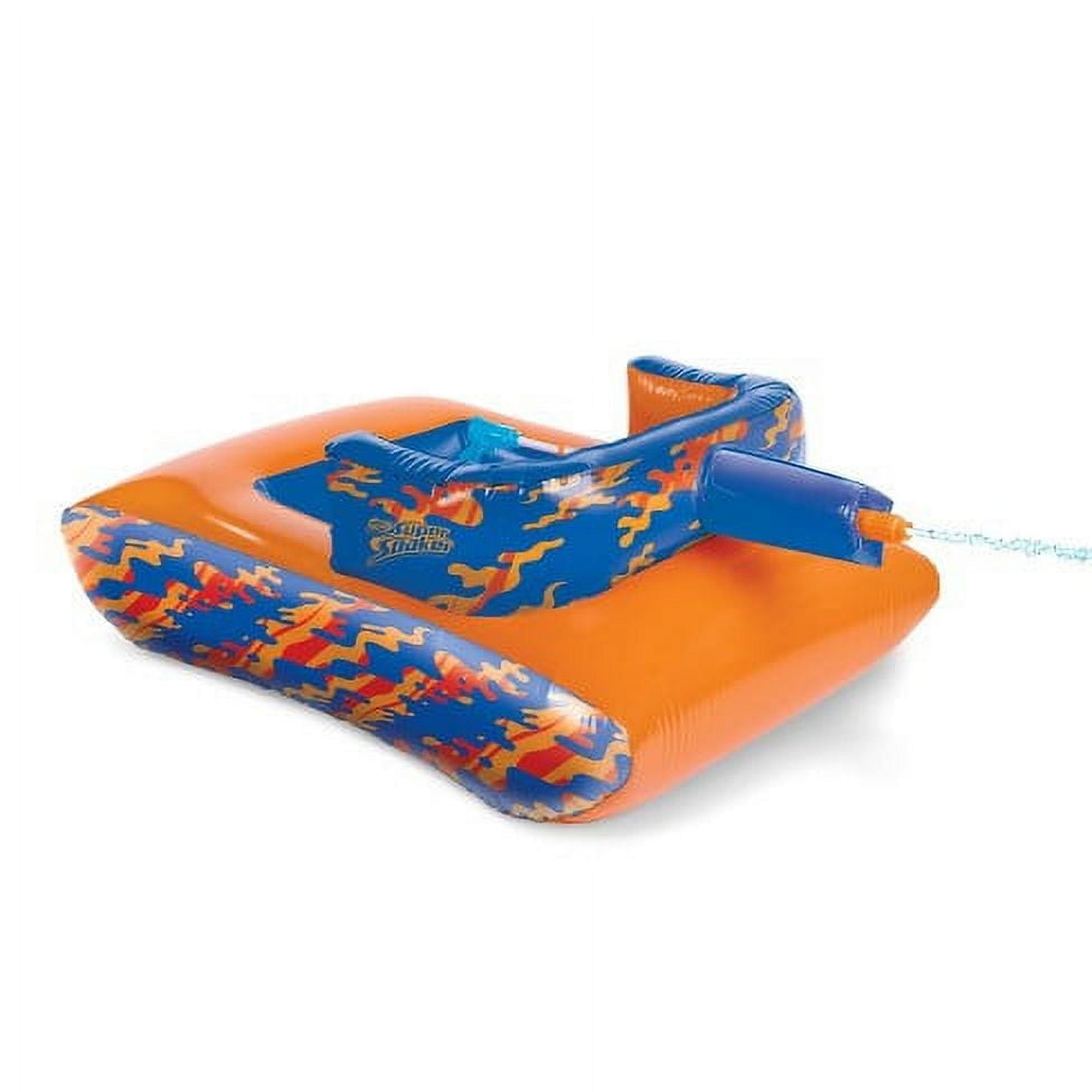 NERF Super Soaker Megaforce Battle Tank Inflatable Pool Float with Pool-Fed Mega Water Blaster