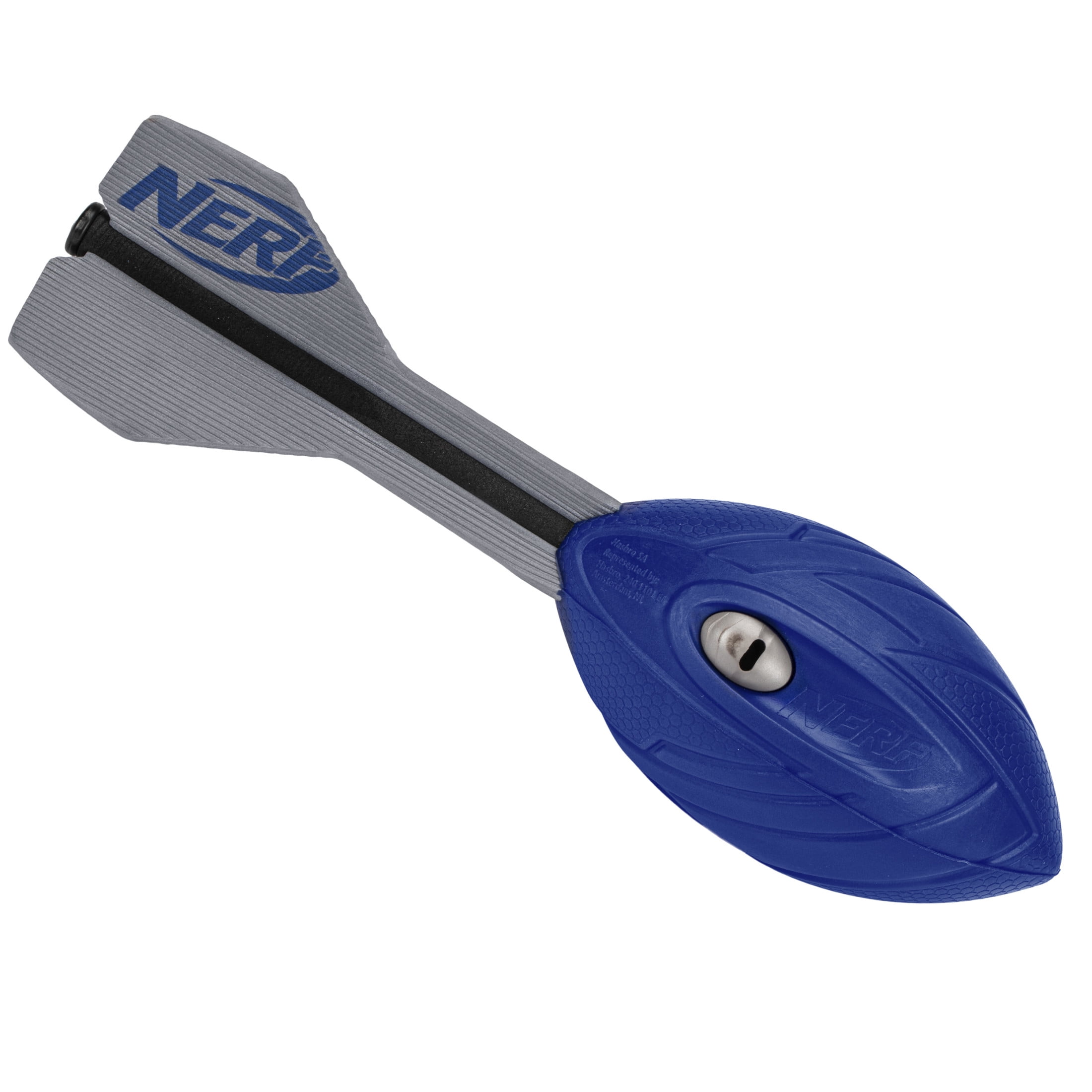 NERF Vortex Aero Howler Foam Football - NERF Soft Vortex Football for Long-Distance Throws - Perfect for Pool + Beach Football - Kids Aero Howler Whistle Vortex Foam Ball - Blue