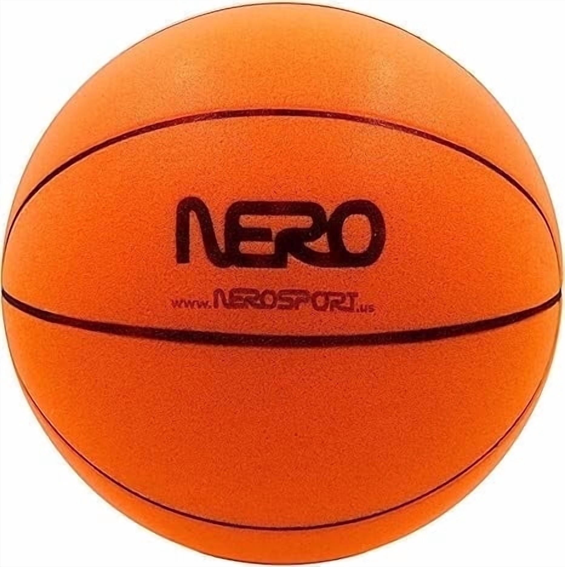 NERO SPORT Ninja Silent Basketball- Soft Foam Indoor Basketballs Size | Soundless Ball for Quiet Dribbling and Indoor Training (Regular Size)