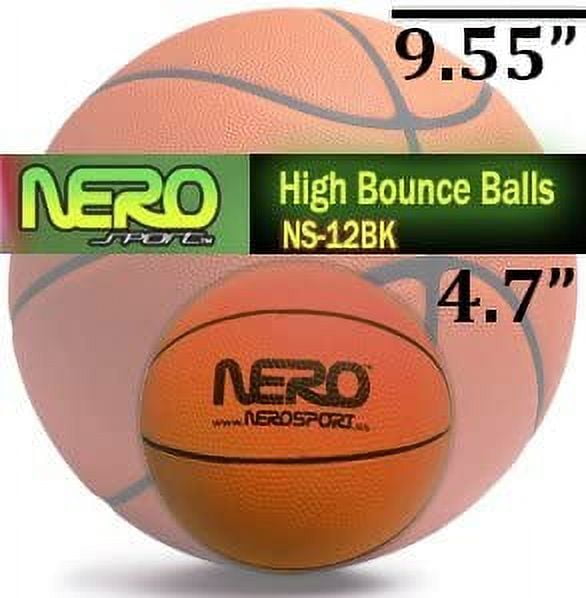 NERO SPORTS High Bounce Ball Rubber Mini Basketball for Kids Over