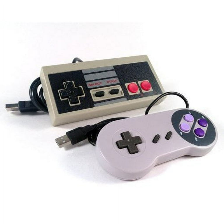 NES And SNES Bundle USB Classic Super Nintendo Controller For PC