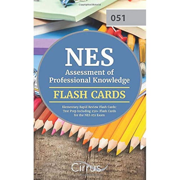 Pre-Owned NES Assessment of Professional Knowledge Elementary Rapid Review Flash Cards: Test Prep Including 250+ Flash Cards for the NES 051 Exam Paperback
