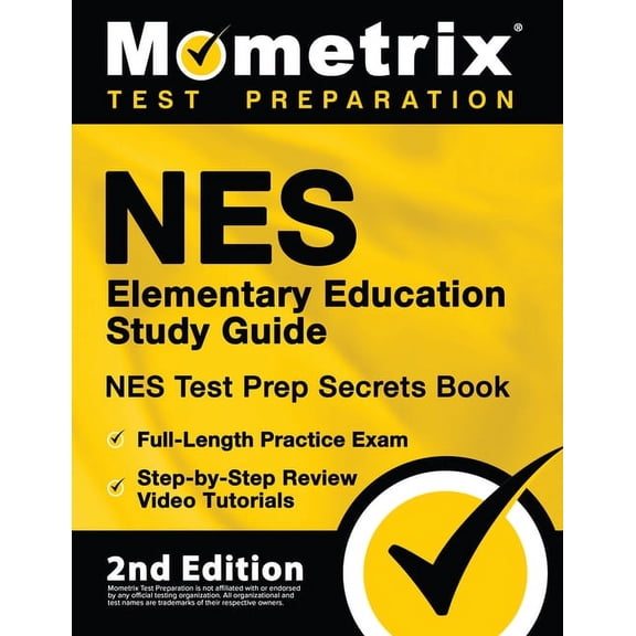 NES Elementary Education Study Guide - NES Test Prep Secrets Book, Full-Length Practice Exam, Step-by-Step Review Video , (Paperback)