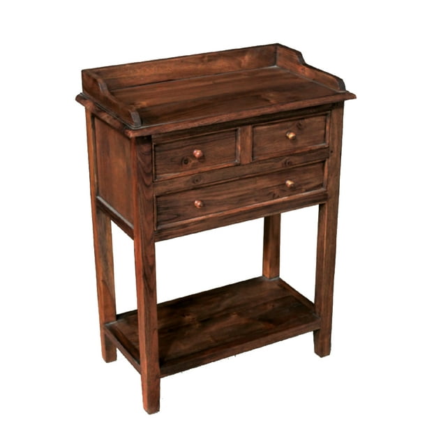 NES Furniture Fine Handcrafted Solid Teak Wood Dana Console Table 35