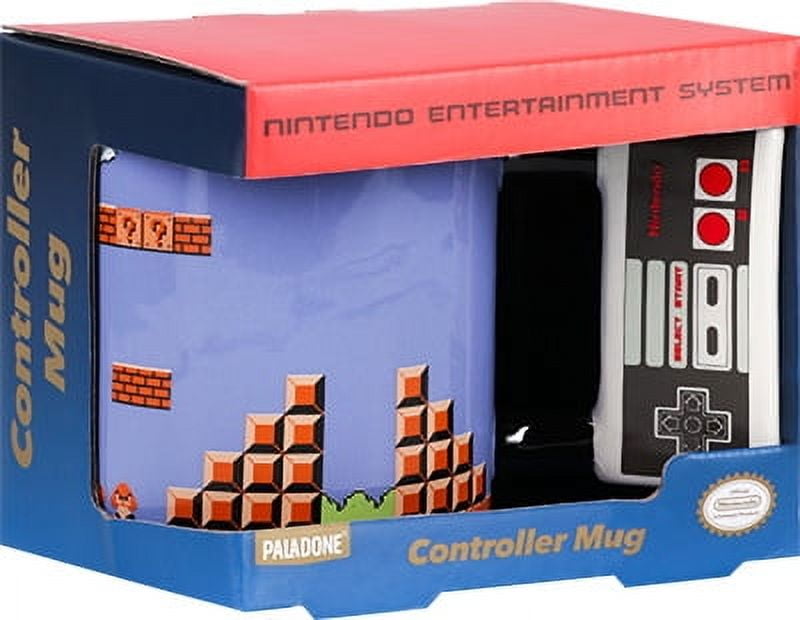 NES Nintendo Controller Shaped Mug, Ceramic 10fl oz (300ml) Officially Licensed Gifting by Paladone