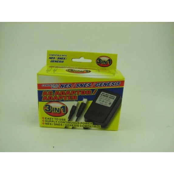 NES/SNES/GENESIS 3 IN 1 AC ADAPTER