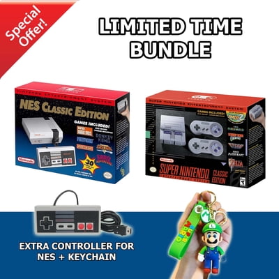 NES and SNES Classic Edition Special BUNDLE Extra Controller + GIFTS