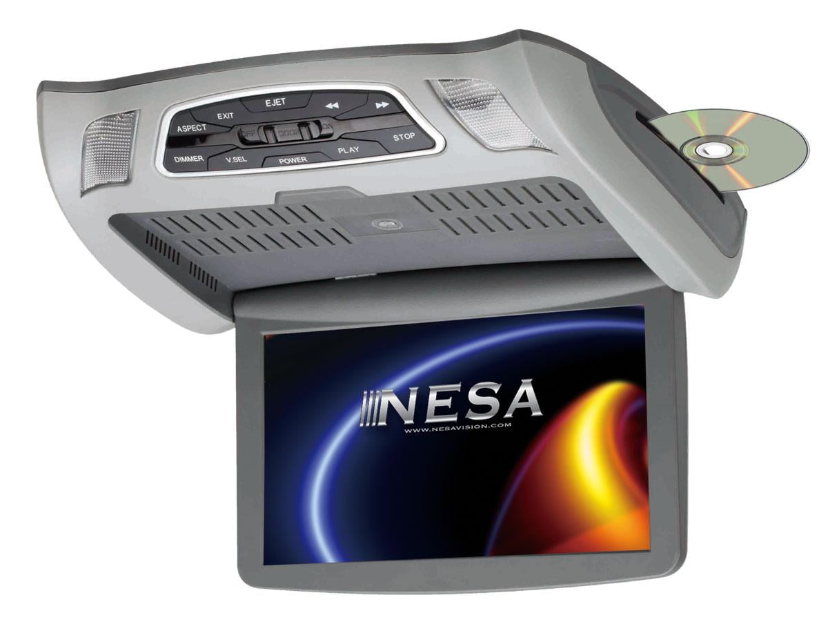 NESA 10.1-Inch High Resolution Car Video Monitor with Built-In DVD/USB/SD
