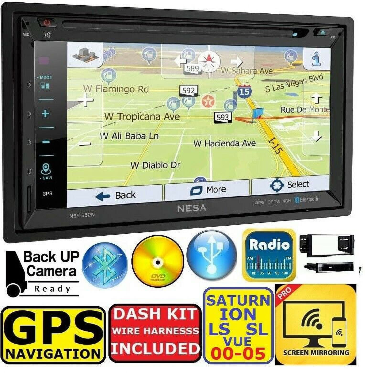 NESA TOUCHSCREEN CD/DVD GPS NAVIGATION BLUETOOTH USB CAR STEREO