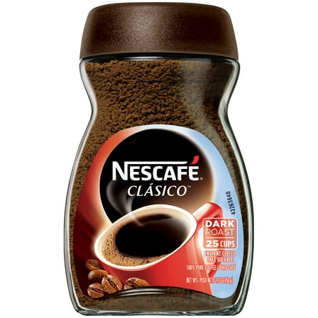 NESCAFÉ CLÁSICO, Dark Roast, Instant Coffee, 1 Jar (1.7 Oz)