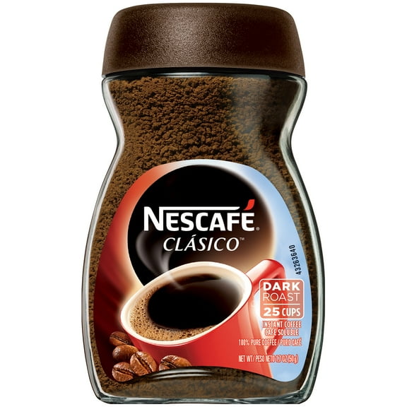 NESCAFÉ CLÁSICO, Dark Roast, Instant Coffee, 1 Jar (1.7 Oz)