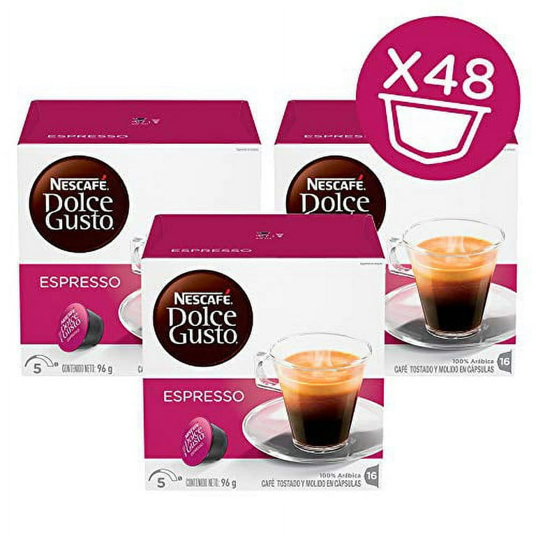  NESCAFÃ‰ Dolce Gusto Coffee Capsules Espresso 48 Single Serve  Pods, (Makes 48 Cups) 48 Count : Grocery & Gourmet Food