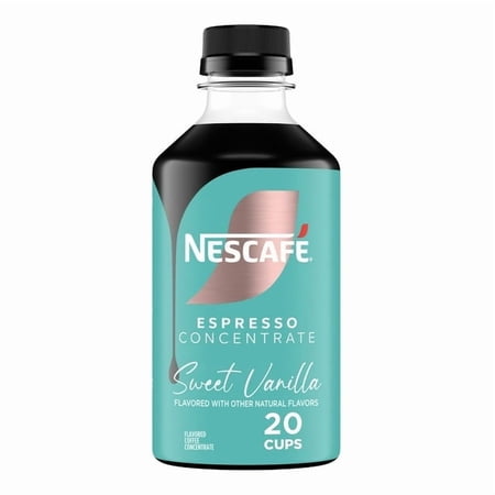 NESCAFÉ Espresso Concentrate, Sweet Vanilla, Instant Espresso Iced Coffee, 10 fl oz - 3 count