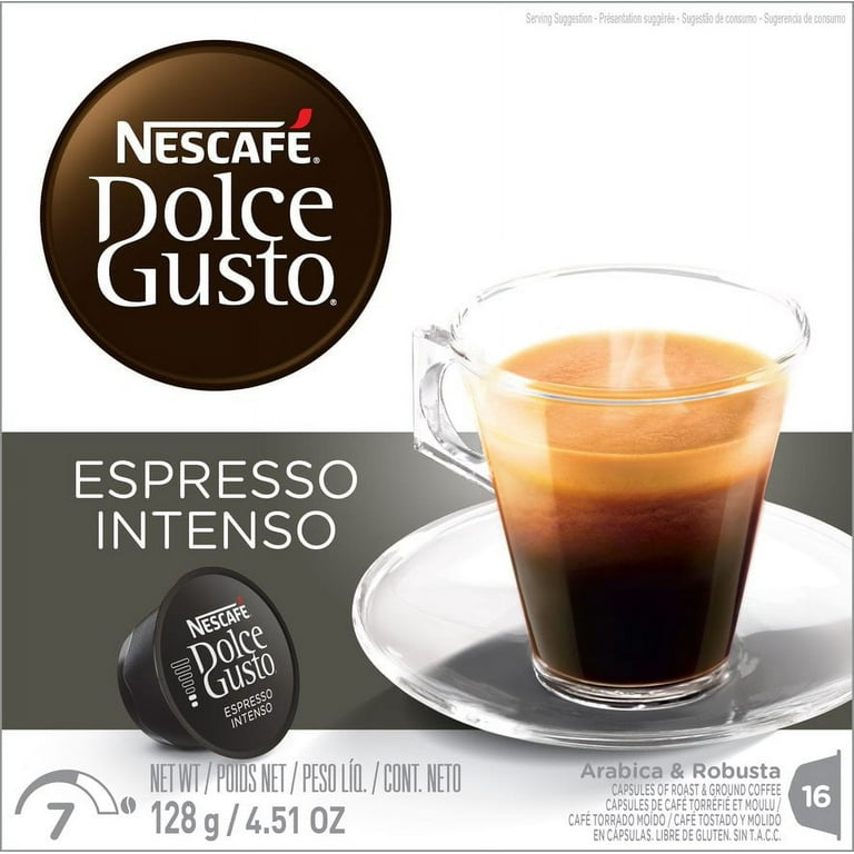 Café en cápsulas  Nescafé Dolce Gusto Espresso Intenso, Pack de 3, 48  cápsulas