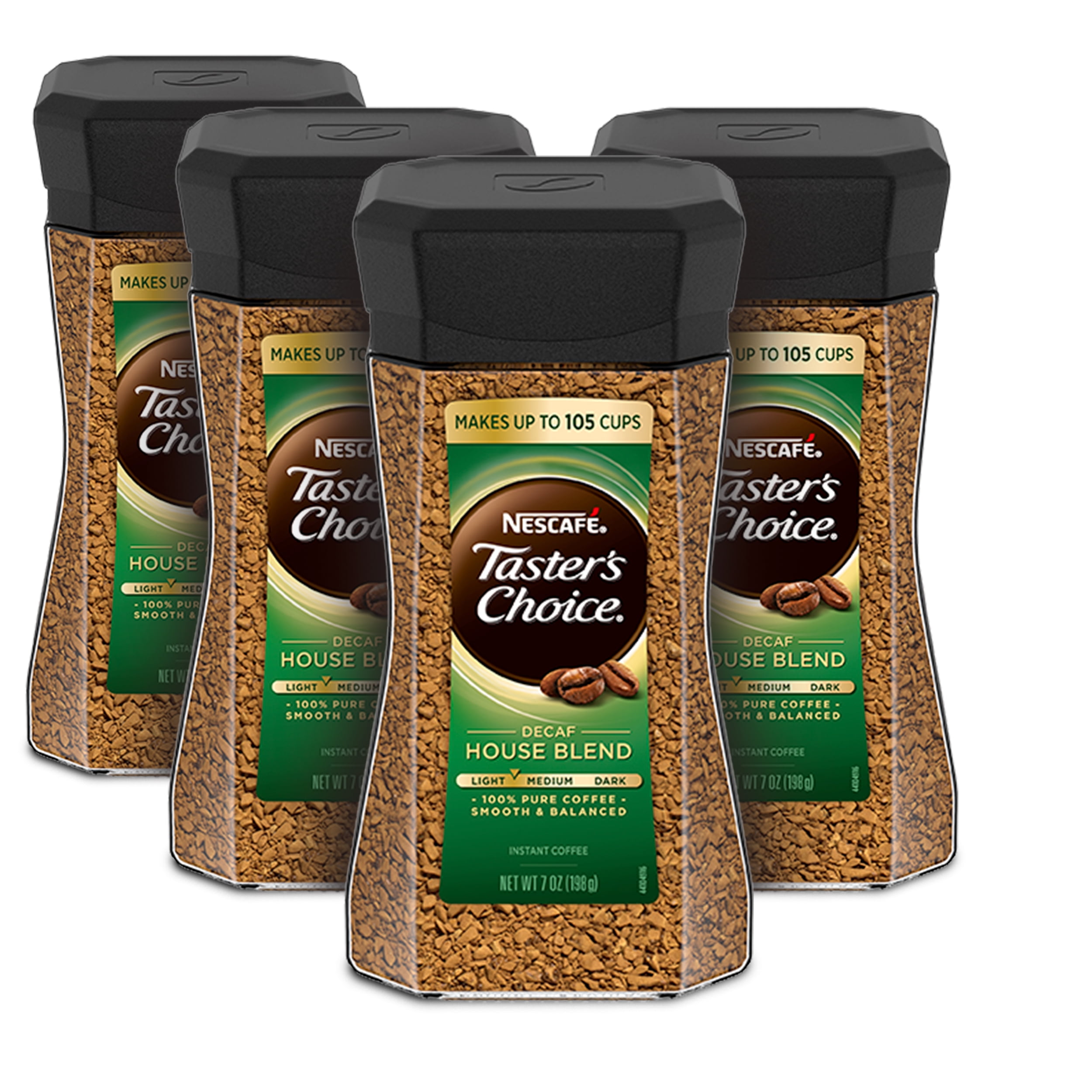NESCAFE TASTER'S CHOICE Decaf House Blend Medium Light Roast Instant ...
