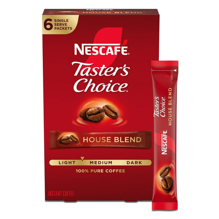 NESCAFE Taster's Choice House Blend Instant Coffee, Medium