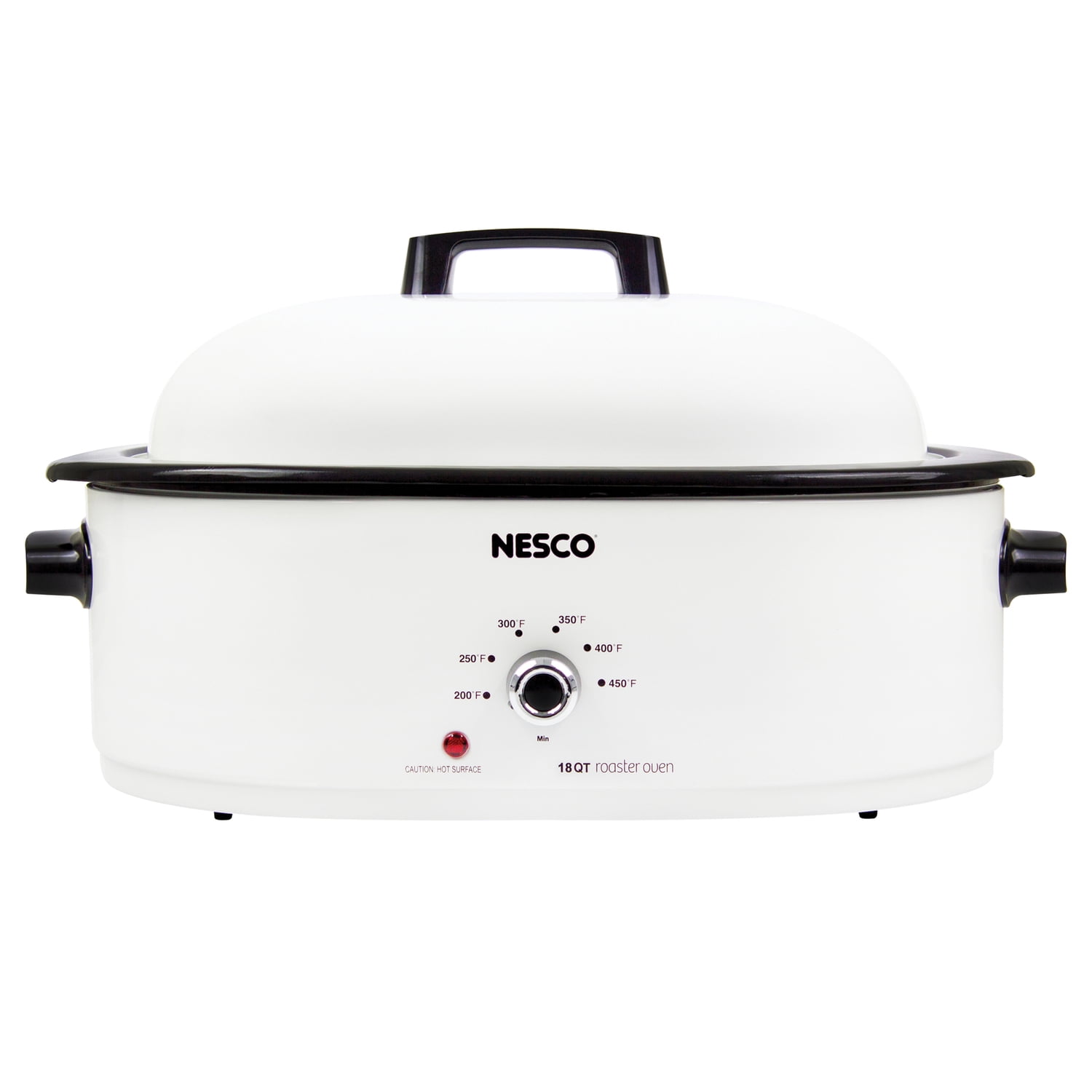 NESCO HUGE 18 QT Slow Cook Roaster Bake Steam Porcelain Crockpot 4208-14  Oven for sale online