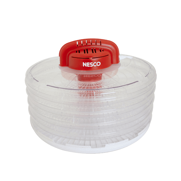 NESCO 4-Tray Food Dehydrator (Expandable to 7 Trays), 350W Fixed Temp Food Dehumidifier with BPA-Free Design for Beef Jerky, Vegetables & Dried Fruit, FD-28CW