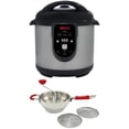 thumbnail interactive-video image 1 of NESCO® 9.5 Qt Smart Pressure Canner & 32 oz Stainless Steel Food Mill Bundle, 1 of 5
