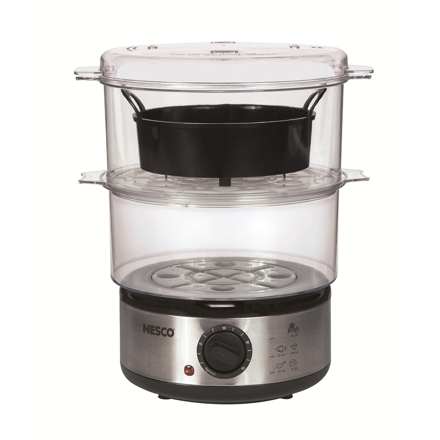 Nesco 5-Quart Stainless Steel and Plastic Food Steamer