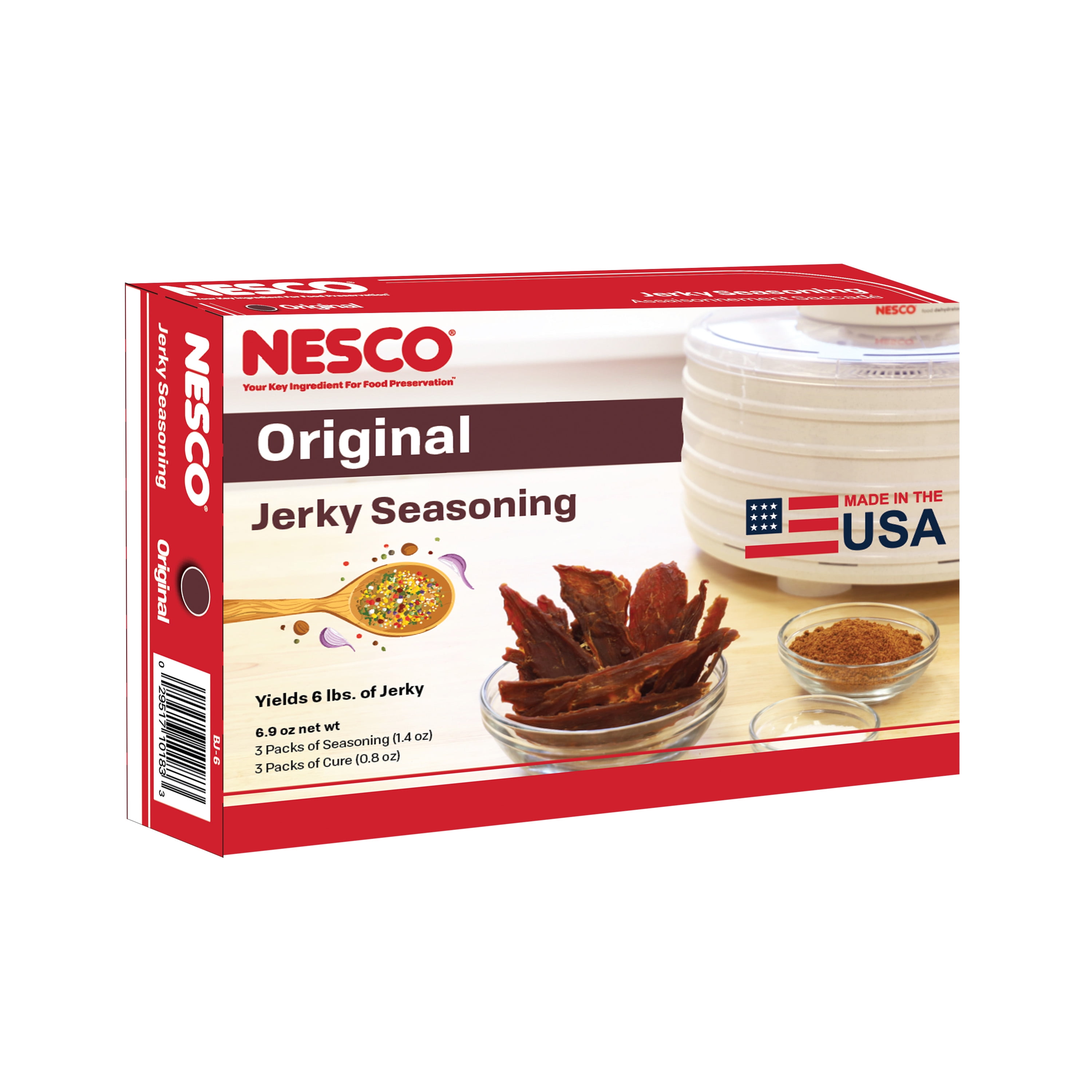 NESCO BJ-6 Original Jerky Seasoning, 3 Pack