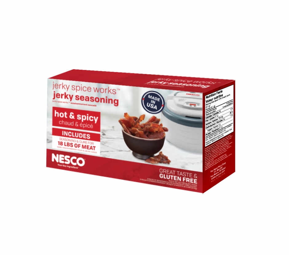 NESCO® BJH6 Hot & Spicy Flavor Jerky Seasoning, 9 Pack