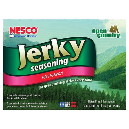 NESCO BJH-6 Hot & Spicy Jerky Seasoning for Dehydrating Jerky, 3 Pack