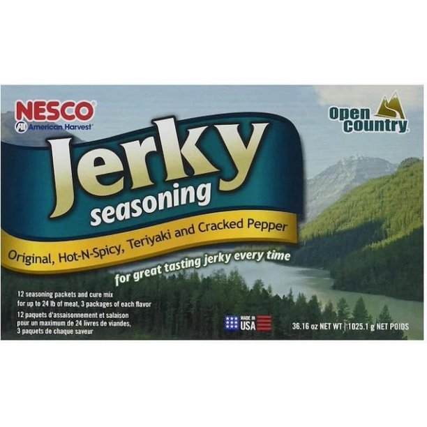NESCO® BJV25 Jerky Seasoning Variety Pack, 12 Pack