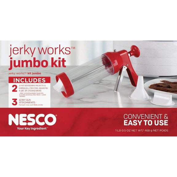 NESCO BJX-5 American Harvest Jumbo Jerky Works Kit With Jerky Gun