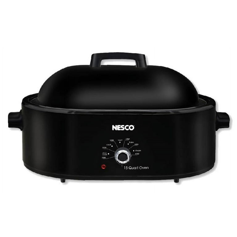 NESCO 1,450Watt Roaster With Porcelain Cookwell, White,, 55 OFF