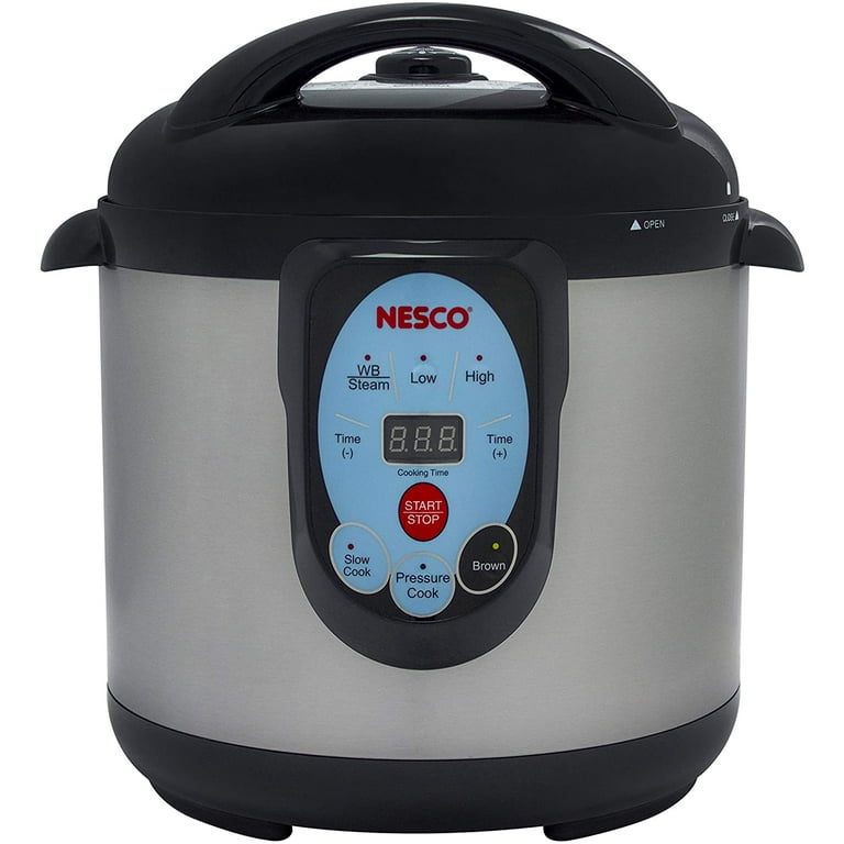 NESCO NPC-9 Smart Electric Pressure Cooker and Canner, 9.5 Quart, Stainless  Steel 