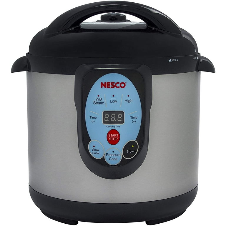 NESCO NPC-9 Smart Electric Pressure Cooker and Canner, 9.5  Quart, Stainless Steel: Home & Kitchen