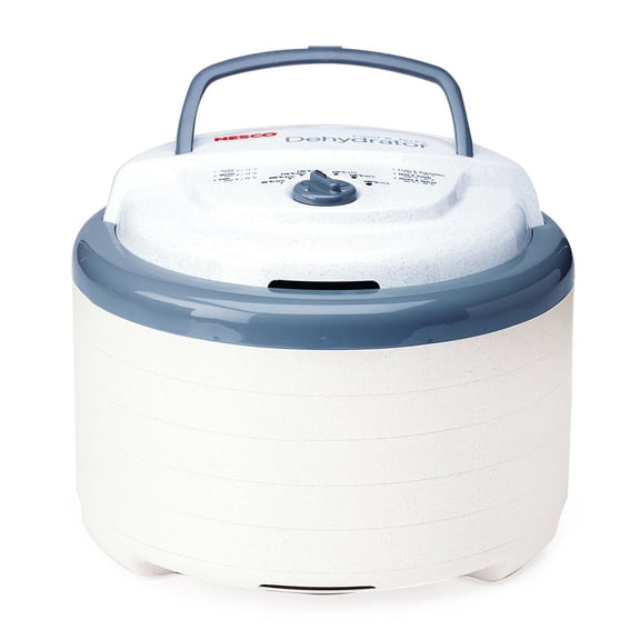 NESCO 5-Tray Snackmaster Pro Food Dehydrator with Jerky Spice, 600W Professional Food Dehumidifie, Includes Jerky Spice & Cure Packs, Fruit Roll Sheets for Meat, Fruit & Vegetables