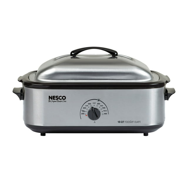 NESCO Professional Roaster Oven, Black and Stainless Steel, 18 Quart