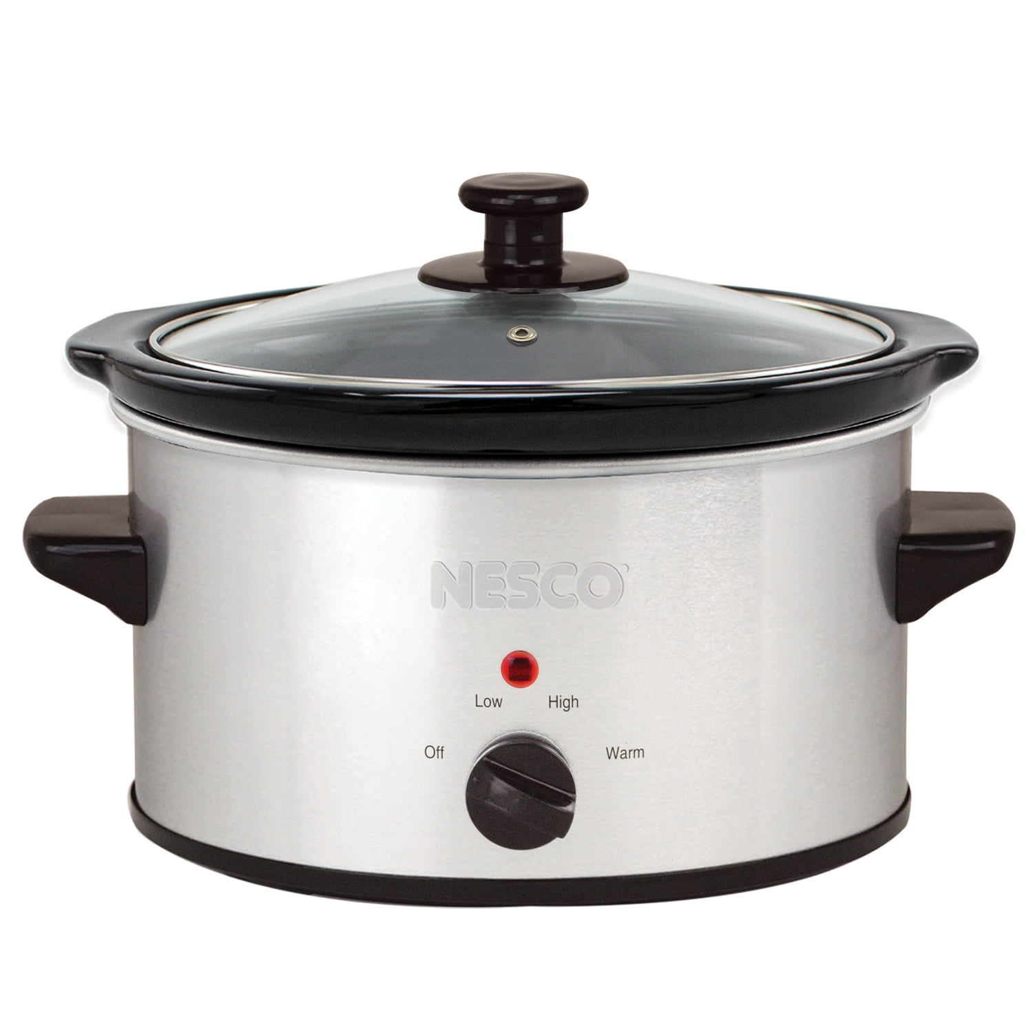 Nesco 1.5 Quart Gray Stainless Steel Slow Cooker