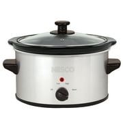 NESCO SC-150-47 1.5-Qt. 120-Watt Metallic Slow Cooker Silver