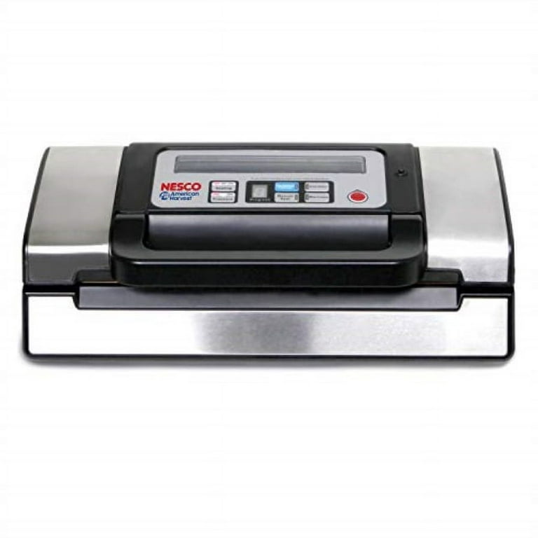 Nesco VS-02 130 Watt, Black & Silver Food Sealer with Bag Cutter - 9913231