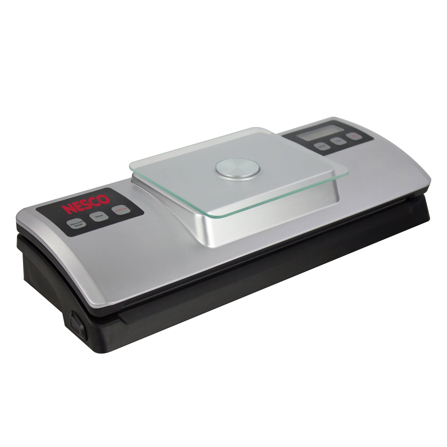 Silver Digital Vacuum Sealer with Tempered Glass Scale