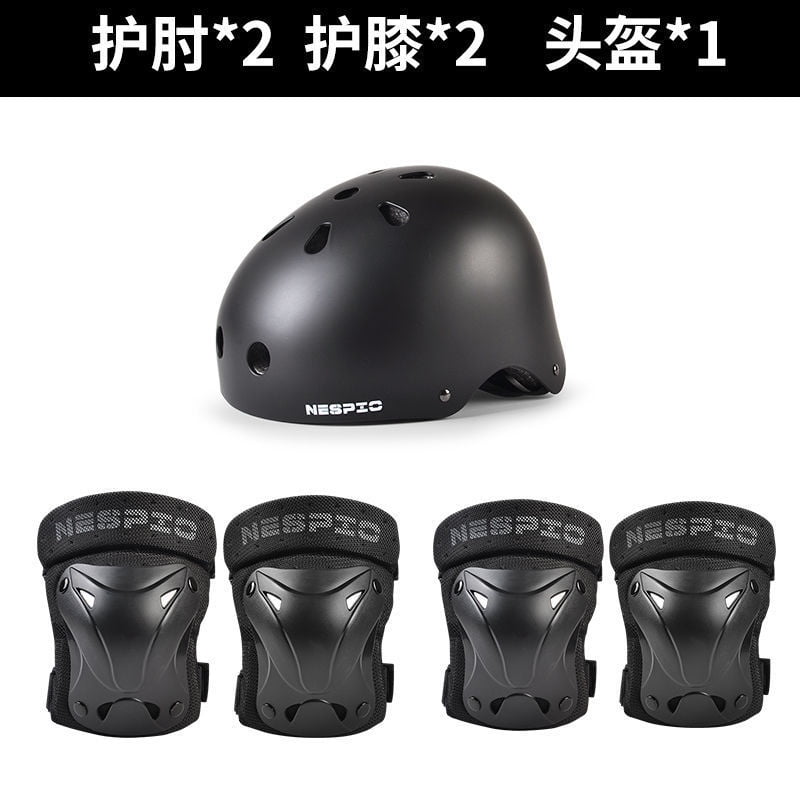 NESPIO Inner Sen Roller Skate Protective Gear Helmet Set Combination