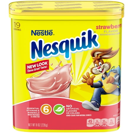 NESQUIK Strawberry Powder 8 oz. Tub