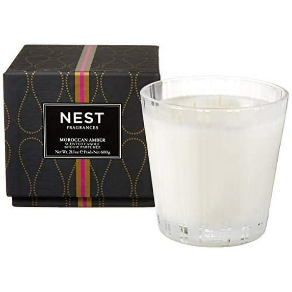 NEST Fragrances 3-Wick Candle- Moroccan Amber, 21.2 oz