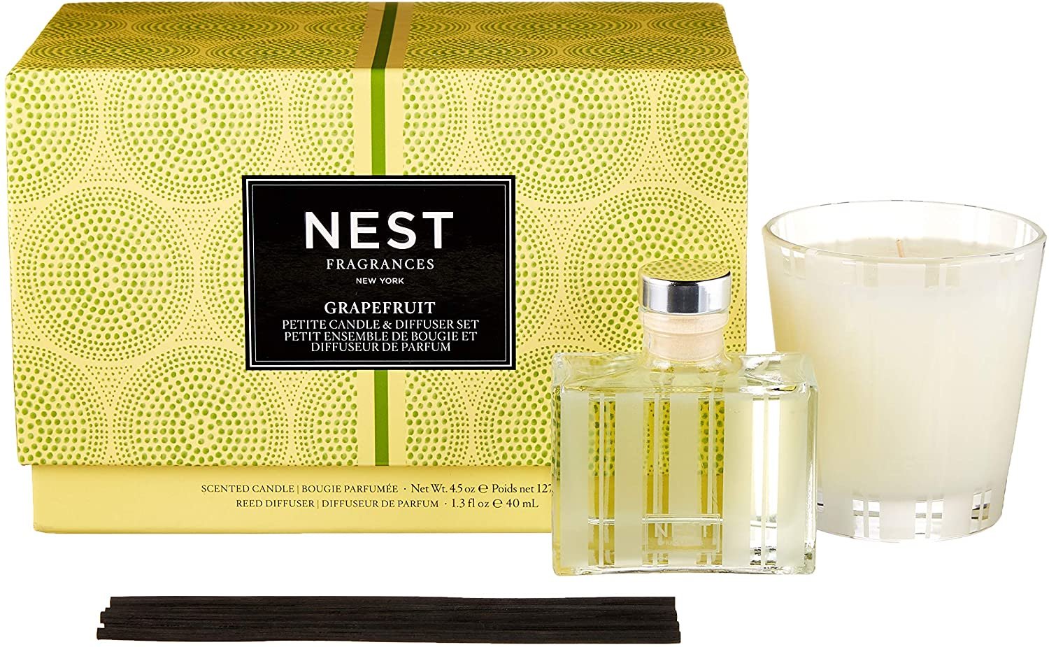 NEST Fragrances Grapefruit Petite Candle & Reed Diffuser Set