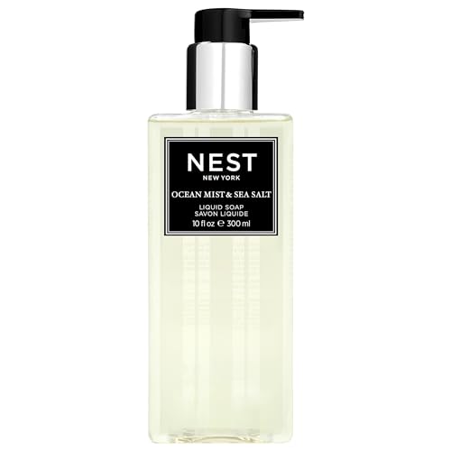 NEST Fragrances Ocean Mist & Sea Salt Liquid Soap 10 Fl Oz (Pack of 1