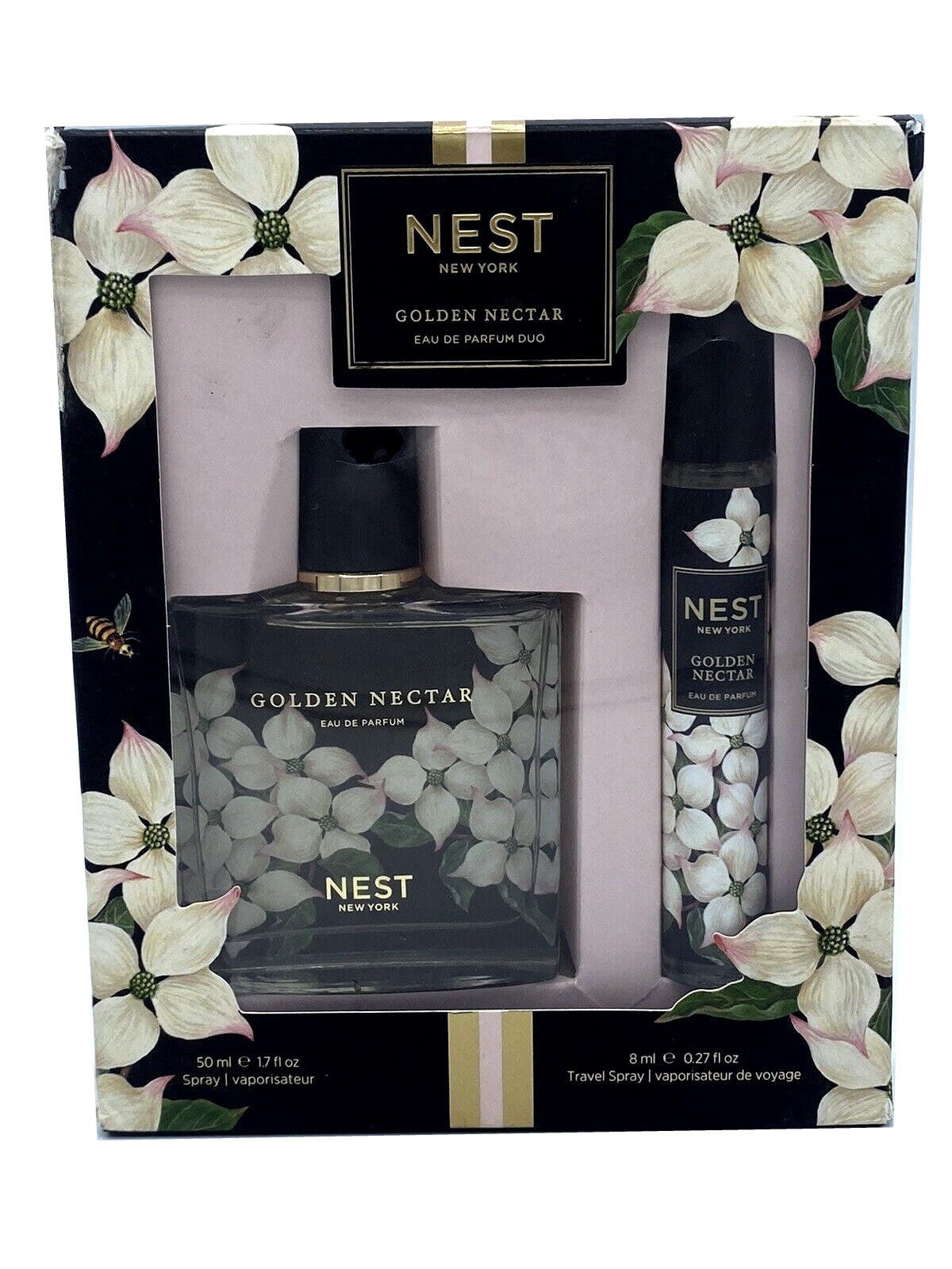 NEST NEW YORK GOLDEN NECTAR EAU DE PARFUM DUO 1.7 OZ. SPRAY & TRAVEL 0.27 OZ.