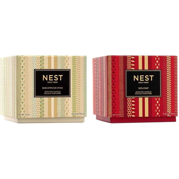 NEST New York Festive Favorites 3-Wick Candle Duo