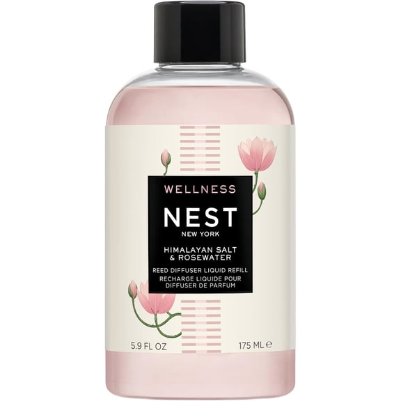 NEST New York Himalayan Salt & Rosewater Reed Diffuser Liquid Refill
